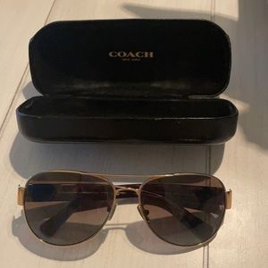 Coach aviator sunglasses